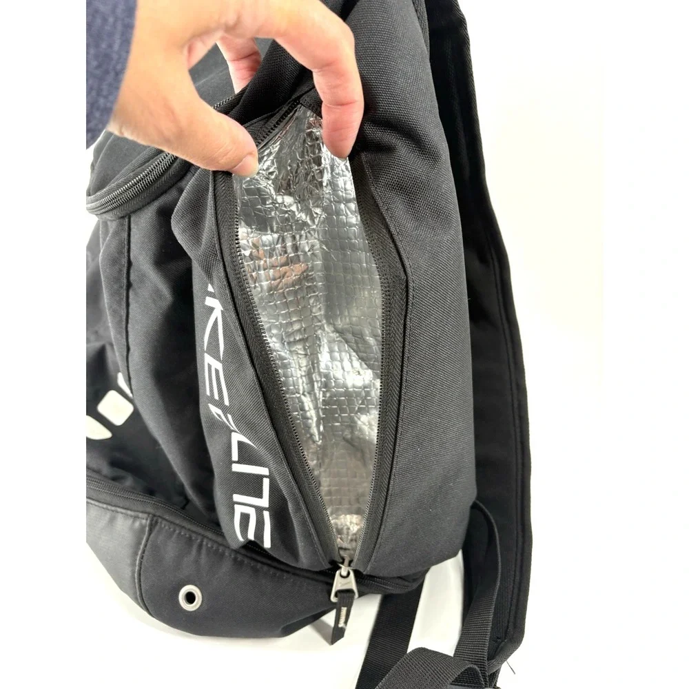 2012 Nike Hoops Elite Pro Backpack Black White Basketball Sports School Bag Rare